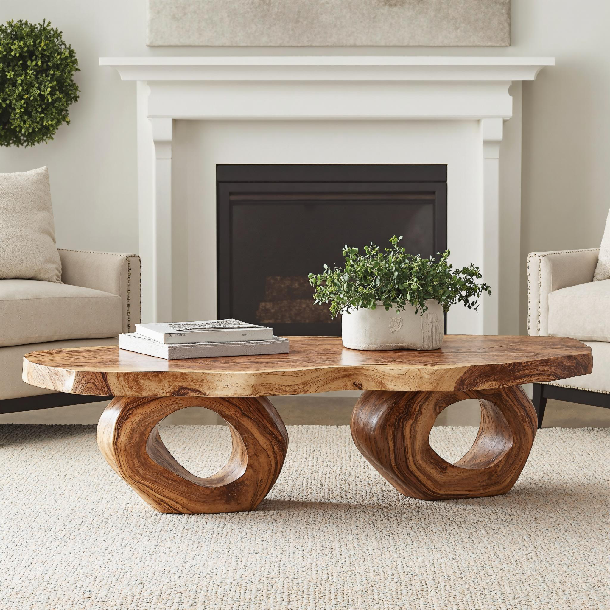 Compact Wood Coffee Table Perfect for Small Spaces