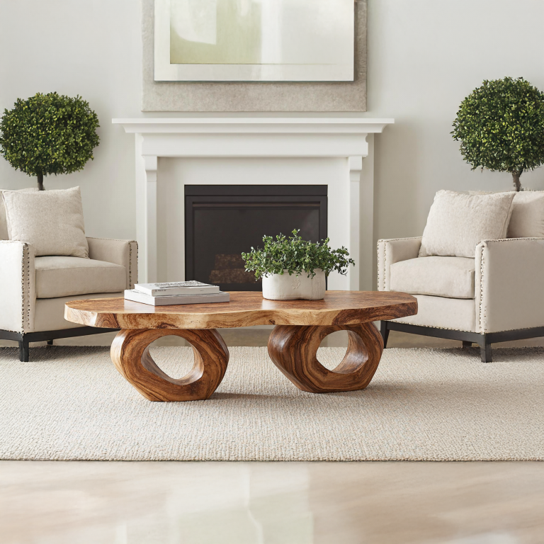 Compact Wood Coffee Table Perfect for Small Spaces