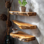 Custom Floating Shelf Live Edge