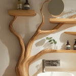 Custom Rustic Bathroom Vanity Sink Shelf Bathroom