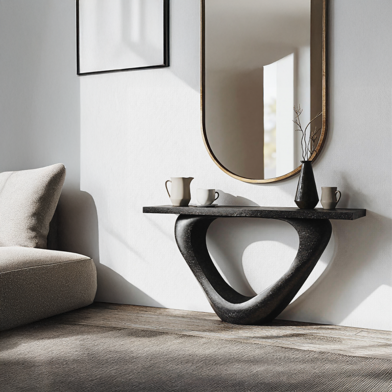Farmhouse Modern Black Wood Console Tables For Welcoming Entryway