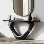 Farmhouse Modern Black Wood Console Tables For Welcoming Entryway
