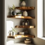 Floating Corner L Shelves Decor