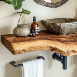 Floating Edge Bathroom Vanity Shelf