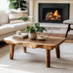 Live Edge Farmhouse Wood Coffee Table