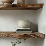 Live Edge Walnut Floating Shelf