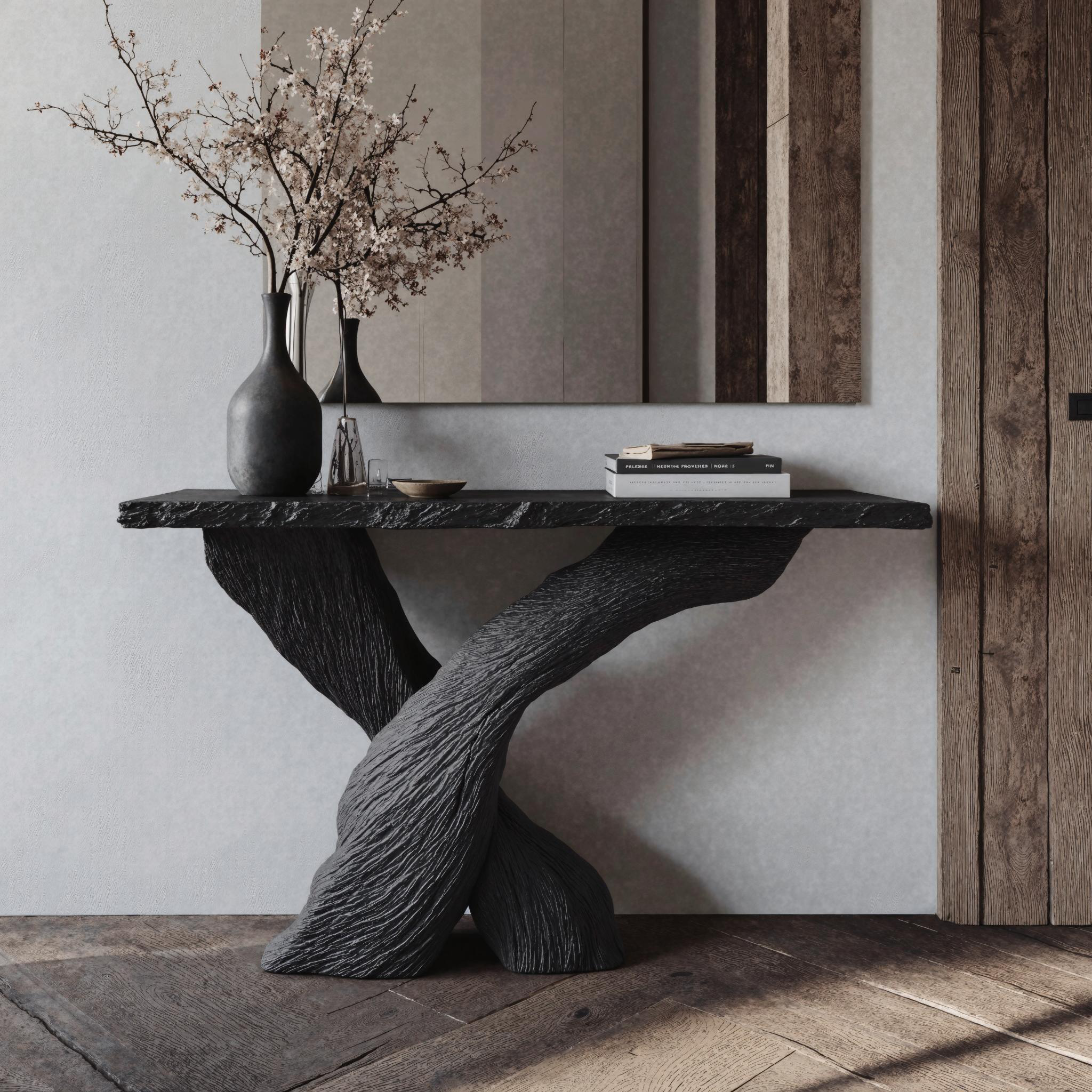 Mid-Century Modern Black Wood Console Tables For Hallway Mid-Century Modern Black Wood Console Tables For Hallway