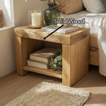 Modern Minimalist Wooden Nightstand For Elegant Bedrooms