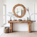 Reclaimed Wood Entryway Console Tables