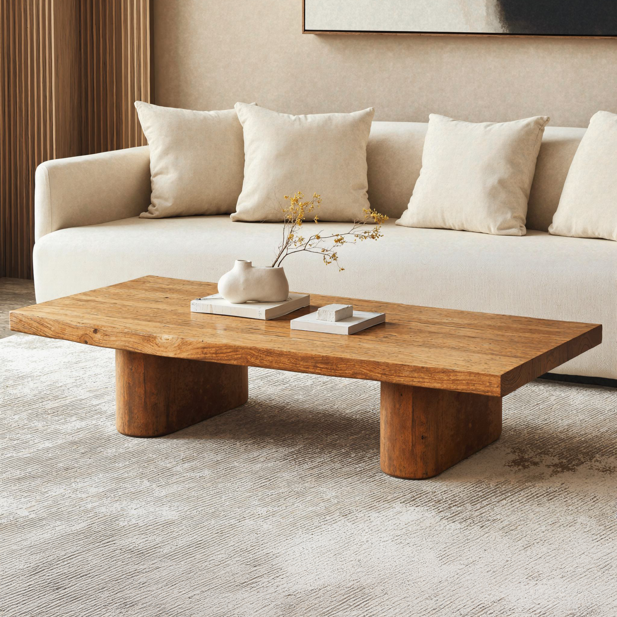 Rustic Live Edge Wood Coffee Table Family Room Natural Feel Rustic Live Edge Wood Coffee Table Family Room Natural Feel