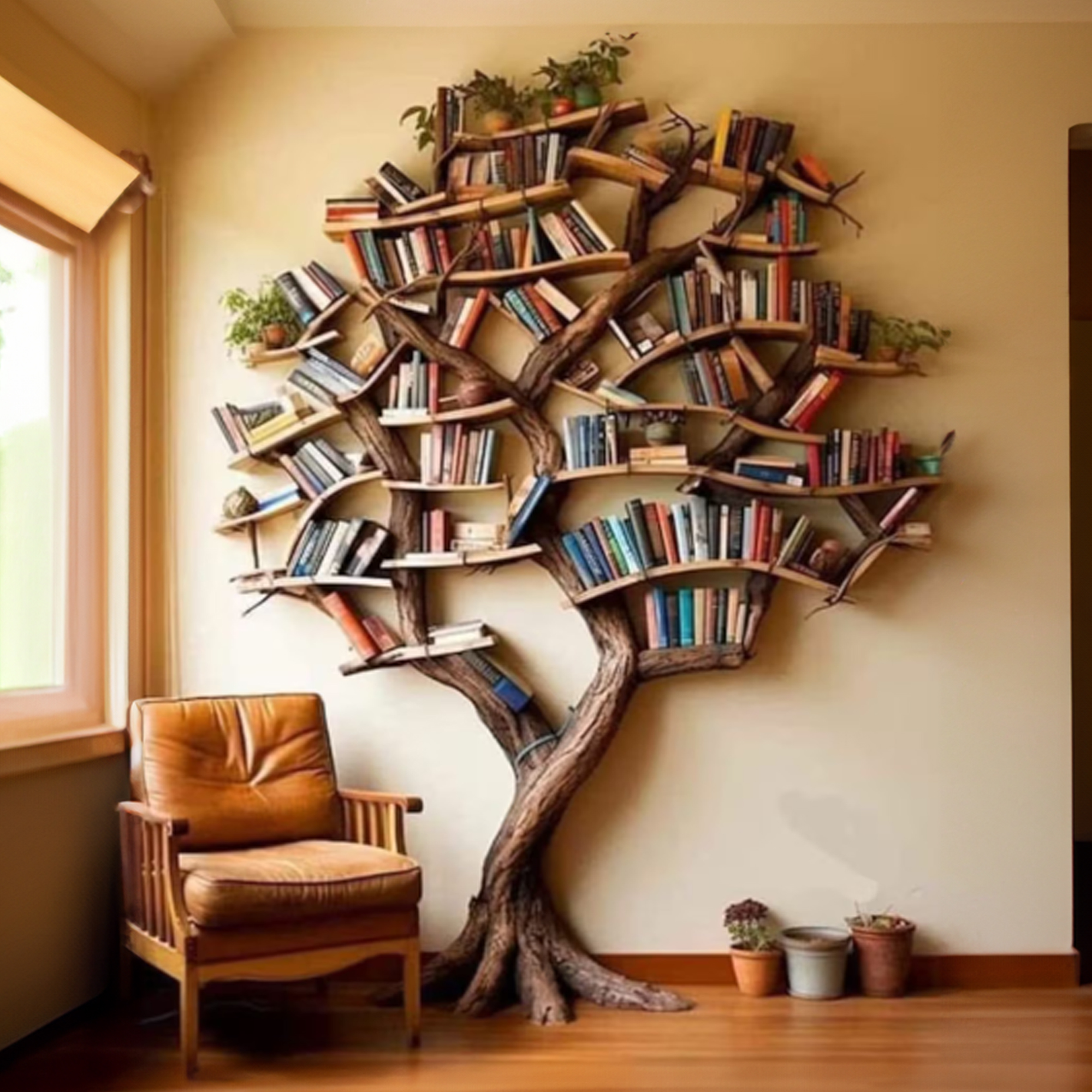 Tree Branch Bookshelf Decor Solid Wood Carving Tree Branch Bookshelf Decor Solid Wood Carving